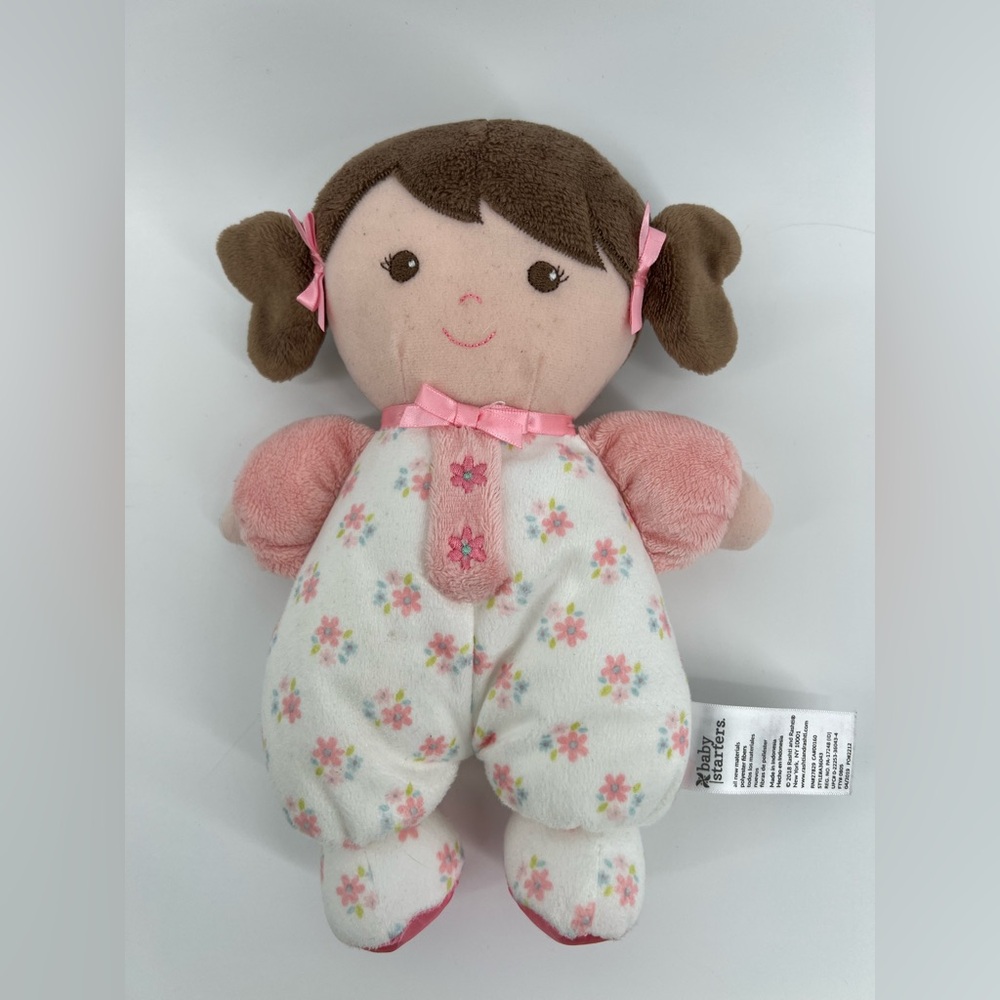 Baby Starters My First Doll Rattle Flower Plush Baby Toy Olivia 8” Stuffed Toy